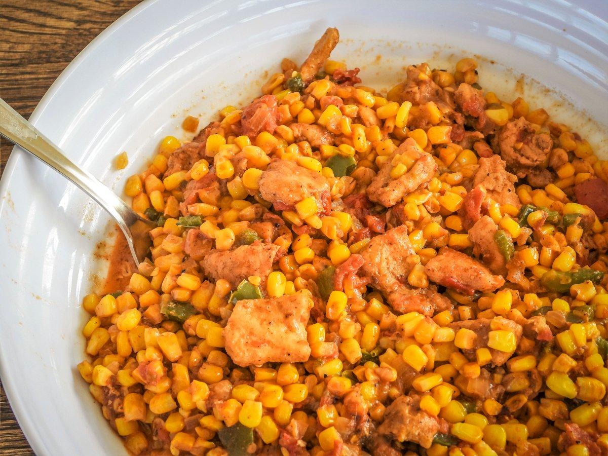 To make this traditional Cajun side into a complete, and tasty, meal, just add gator.