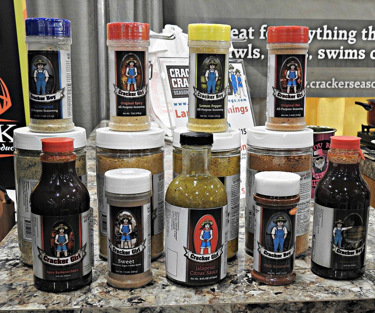 Cracker Boy Seasonings displayed its entire line of seasonings and sauces.