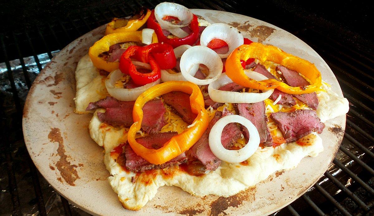 The pizza stone from Traeger will convert your grill into an outdoor pizza oven.