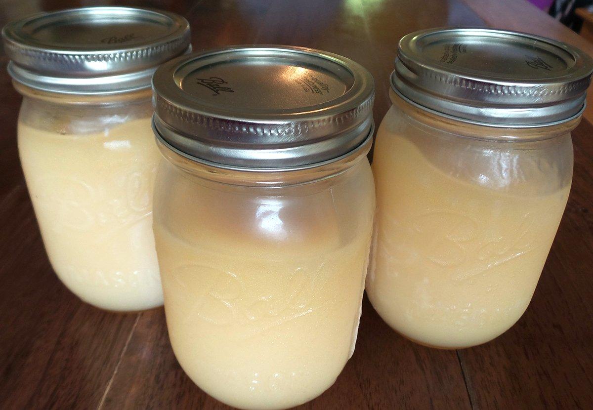 Store the jars in the refrigerator to make it last up to a year. The fat will harden as it cools.