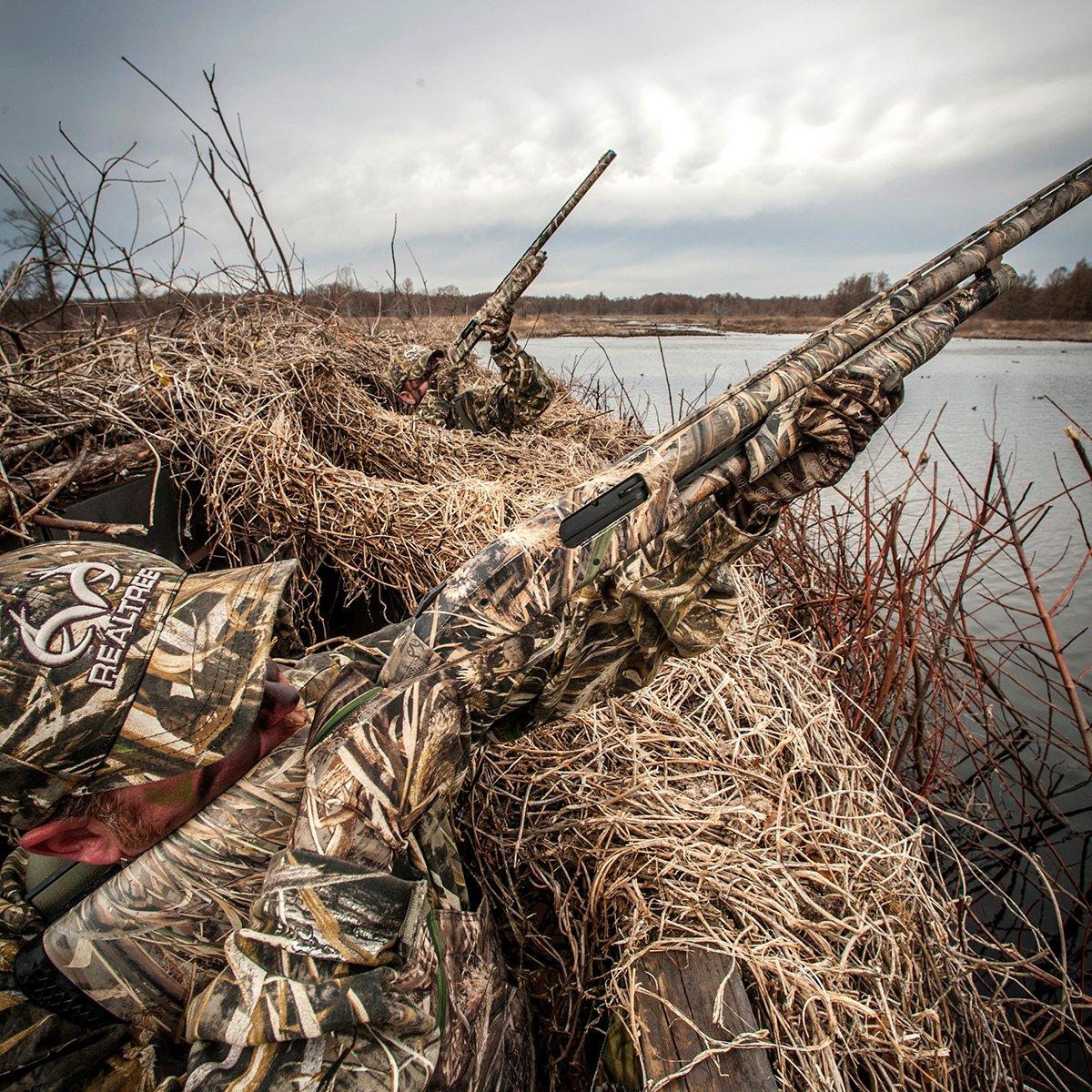 In a crowded blind or pit, your safe zone of fire is 10 o'clock to 2 o'clock and straight above you — no exceptions. Photo © Realtree