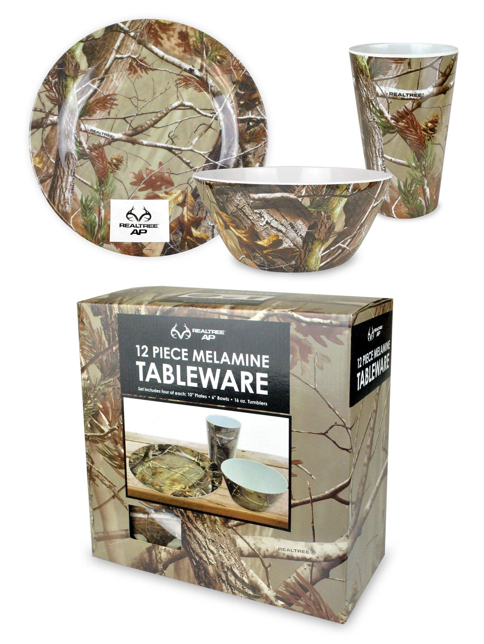 Realtree 12-Piece Melamine Set