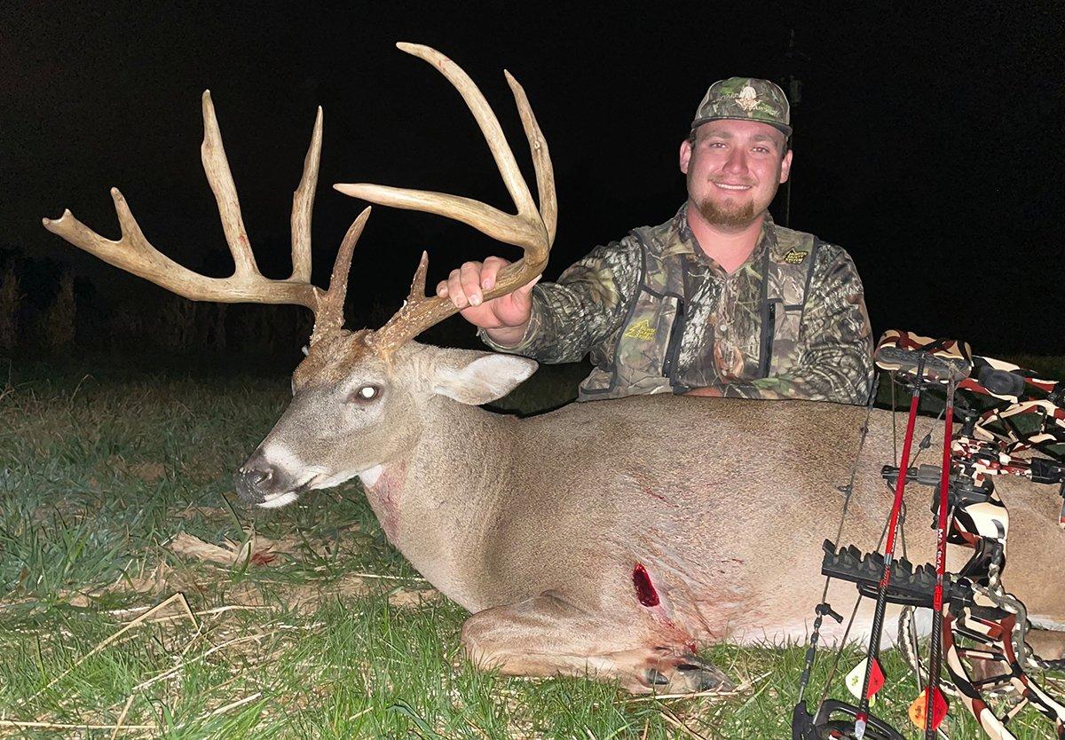 Willard's buck only went 80 yards after the shot, falling in the food plot.