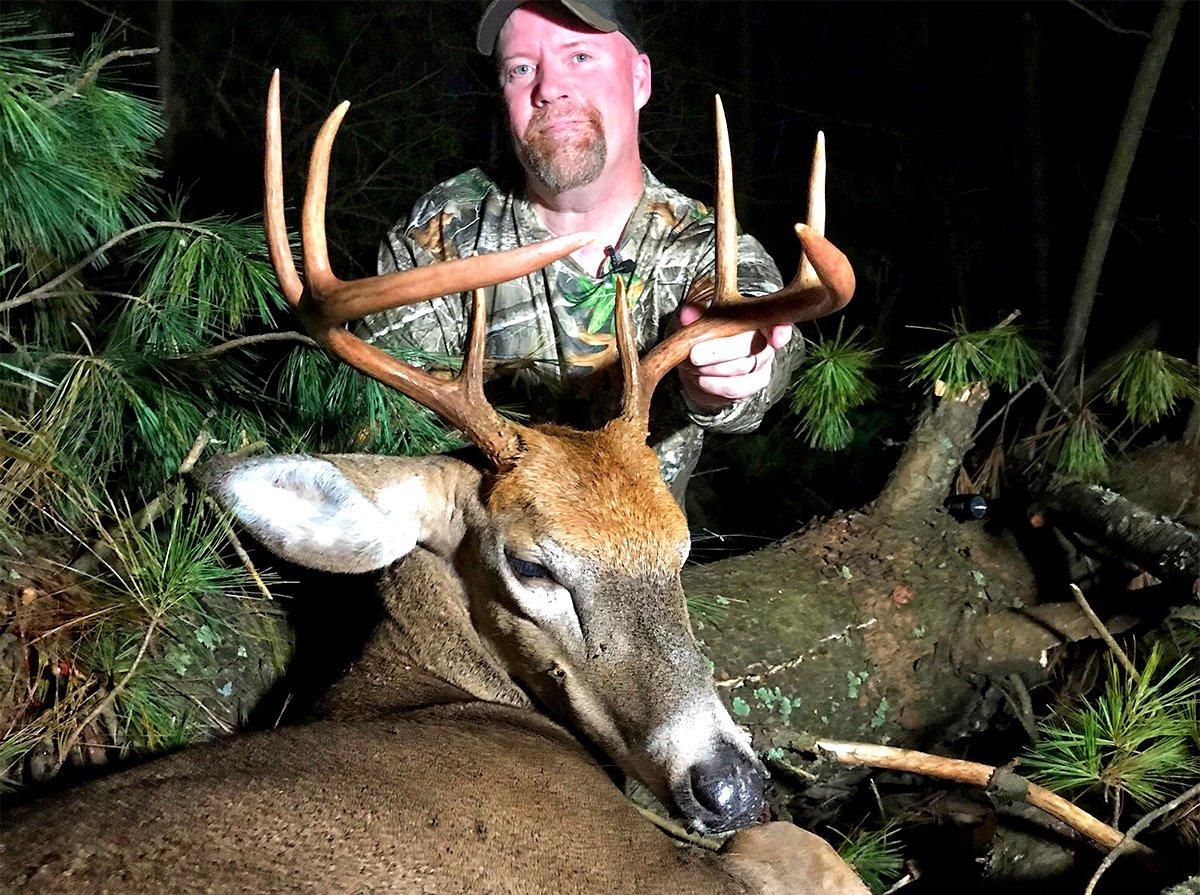 Schmidt with a solid crossbow buck from Wisconsin. (Photo courtesy of Dan Schmidt)