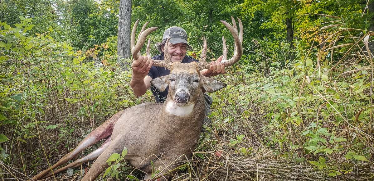 Infalt's big public-land buck scored close to 170 inches. Image courtesy of Dan Infalt