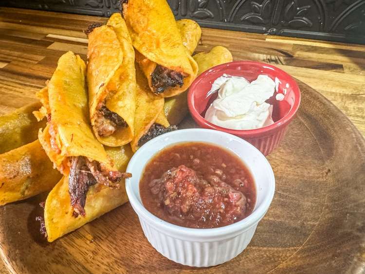 BBQ Elk Taquitos