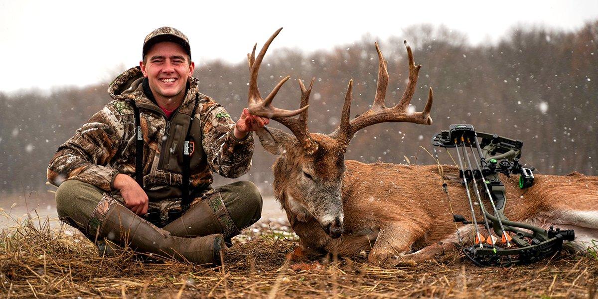 Elliott Smith's 2021 buck scored 176 3/8 inches (green gross score). Image courtesy of Elliott Smith