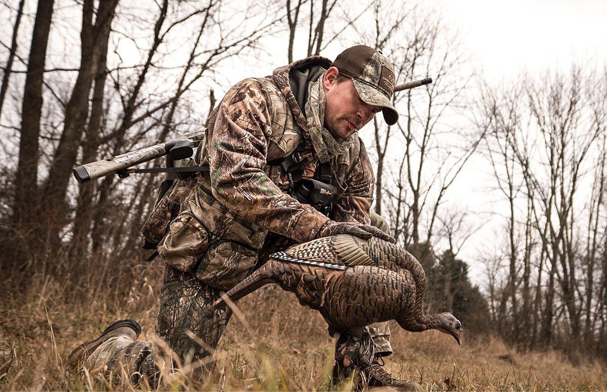 Anthony Virga favors a single feeding hen decoy. Image by Anthony Virga