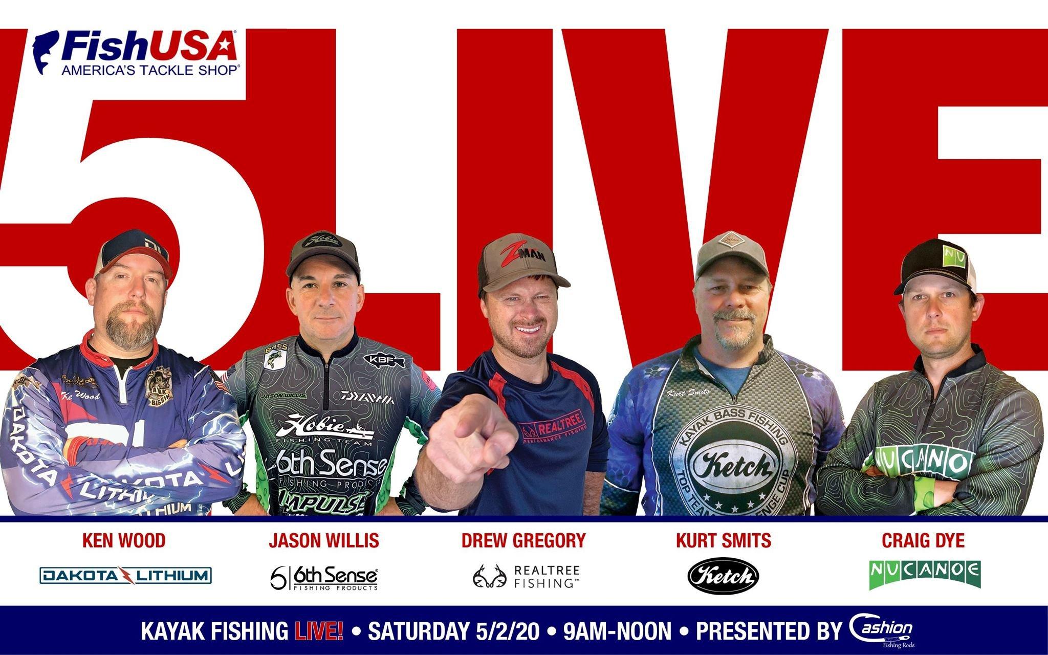 Support Realtree Fishing pro Drew Gregory by joining the Kayak Bass Fishing Facebook page Saturday, May 2, starting at 9 a.m. (ET) for a three-hour live broadcast event. (Courtesy photo)