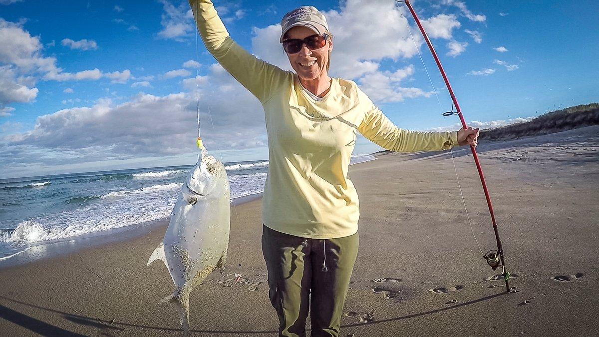 Pompano are great eating, and always a prize catch from the beach. Image by Joe Balog