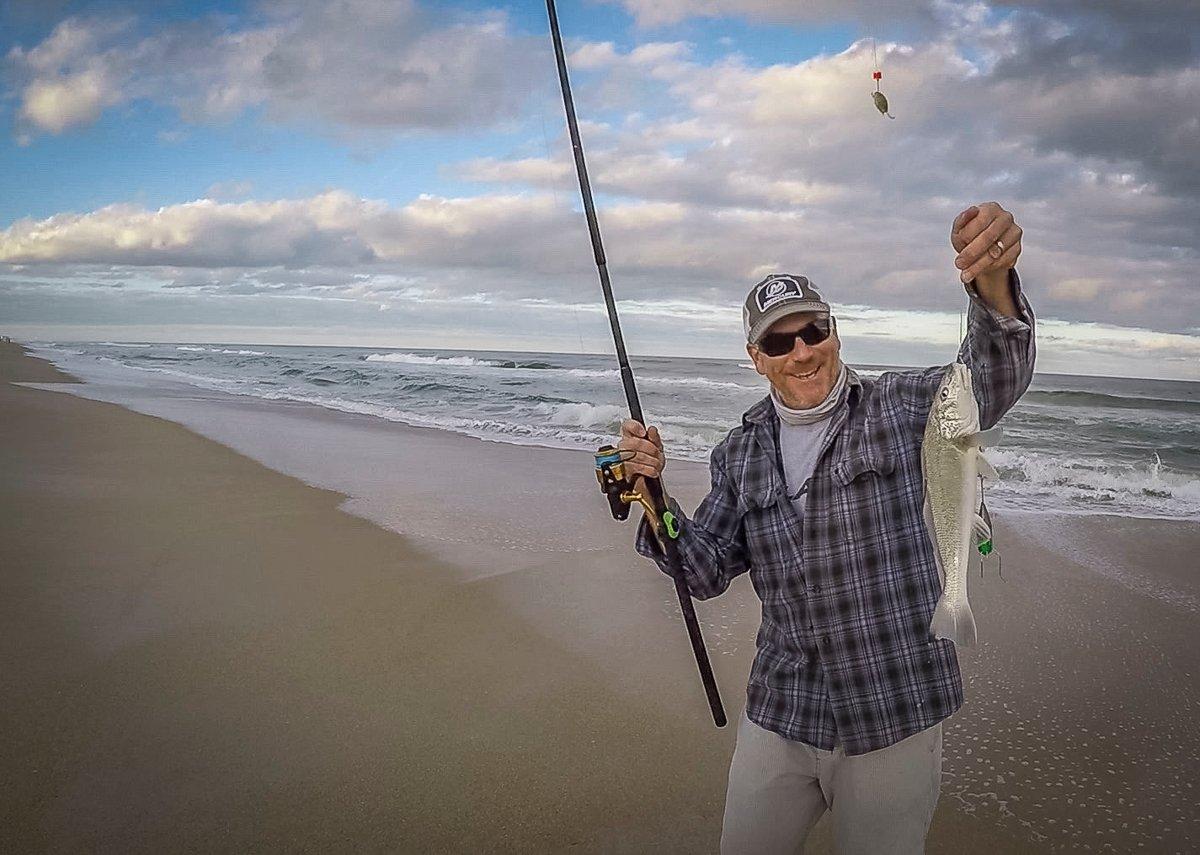 The author with a big whiting. Image by Joe Balog