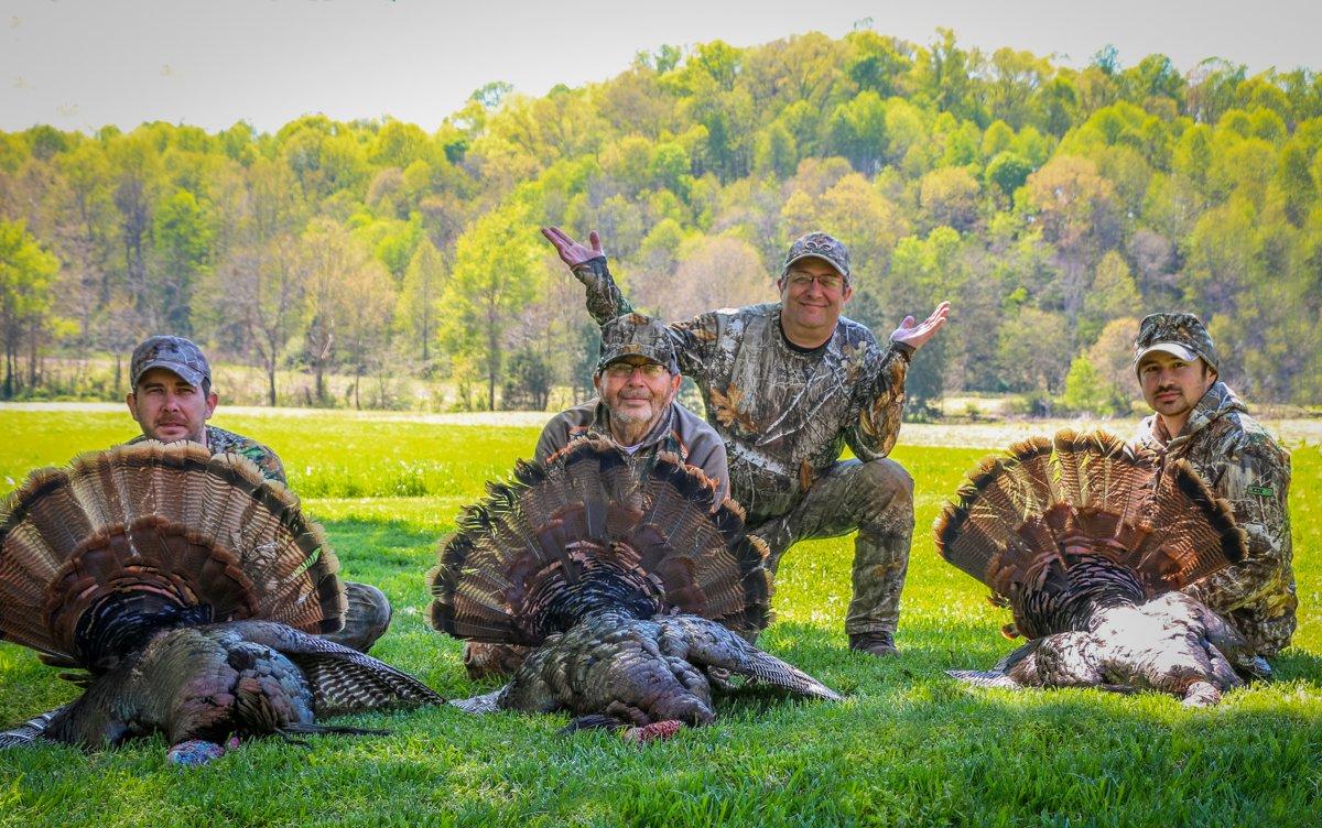 Three toms in two hours isn't a bad haul, especially when hunting the smartest subspecies — the wily Eastern. (Josh Honeycutt photo) 
