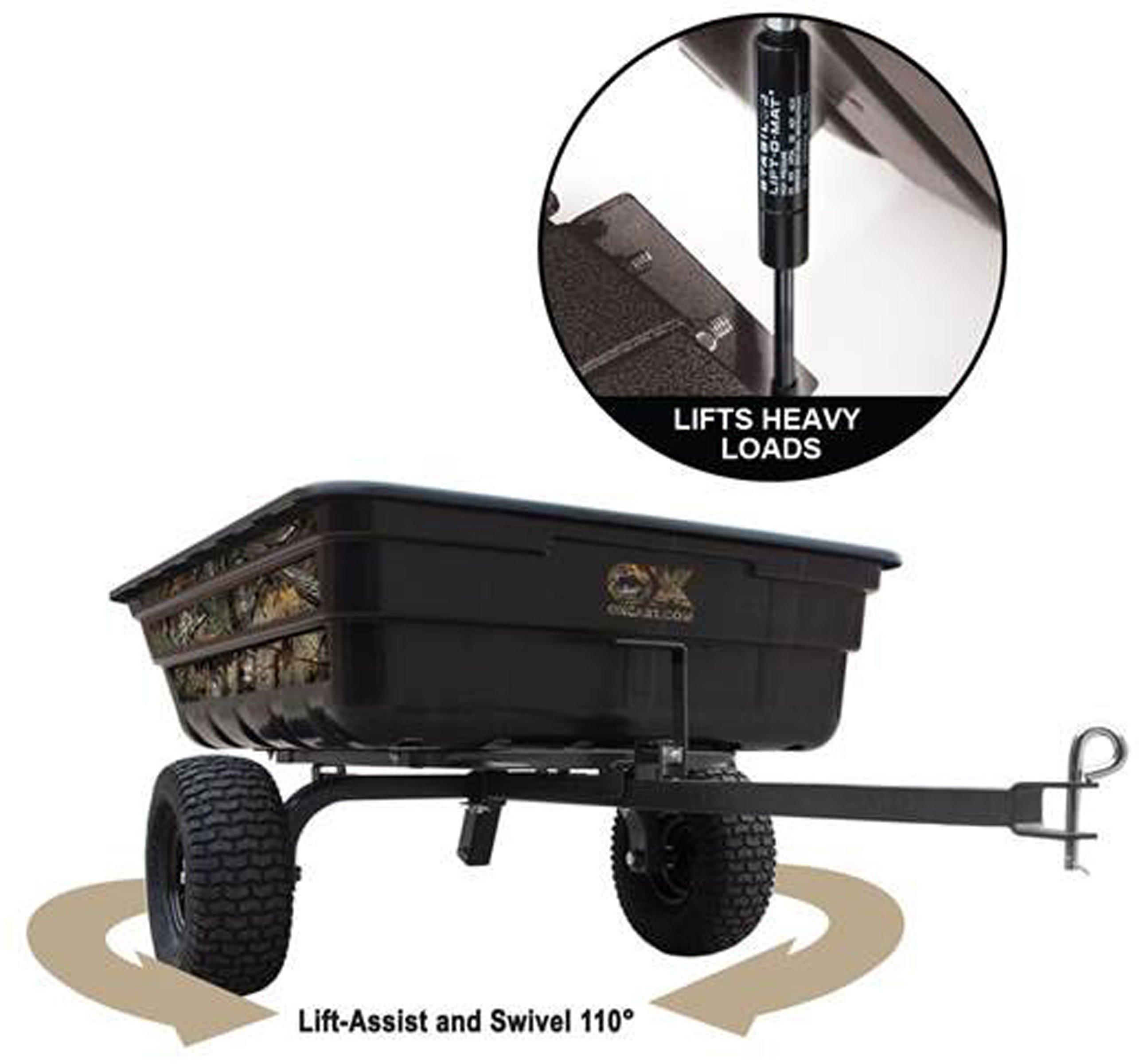 Realtree Half-Ton Lift-Assist and Swivel Hauler by OxCart