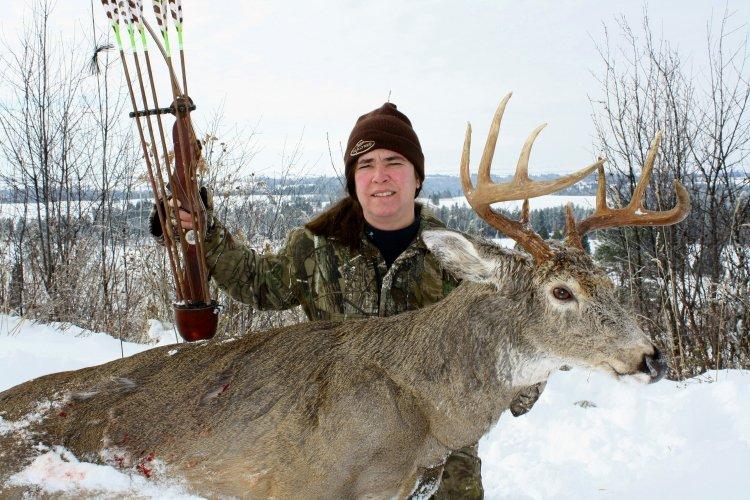 Late-season whitetail hunting can prove miserably cold, but many fine bucks are tagged late in the season. (Patrick Meitin photo)