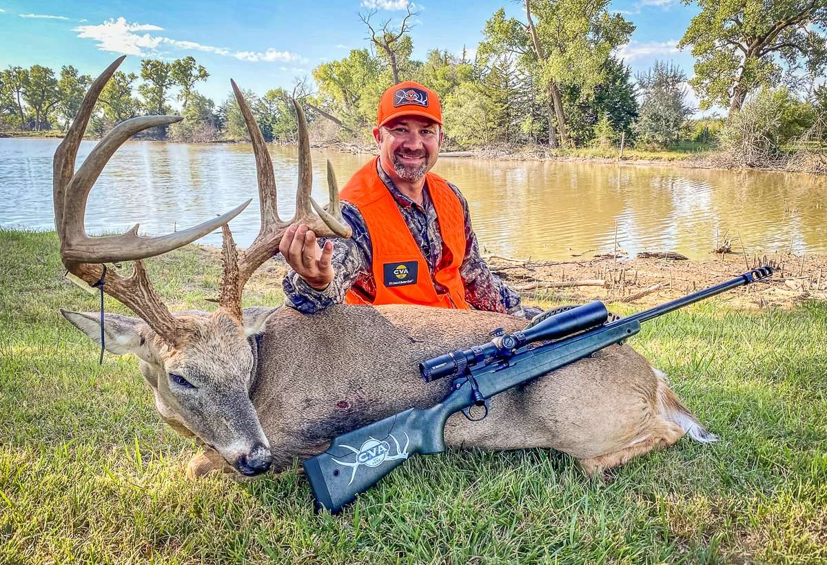 Heath Rayfield's early season buck scored 179 7/8 inches. Image courtesy of Heath Rayfield Heath Rayfield's early season buck scored 179 7/8 inches. Image courtesy of Heath Rayfield