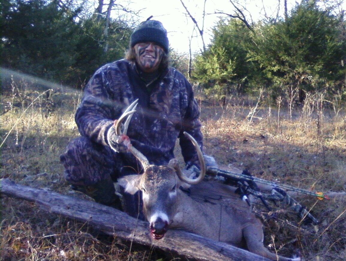 David Hermon with his buck. (David Hermon photo)