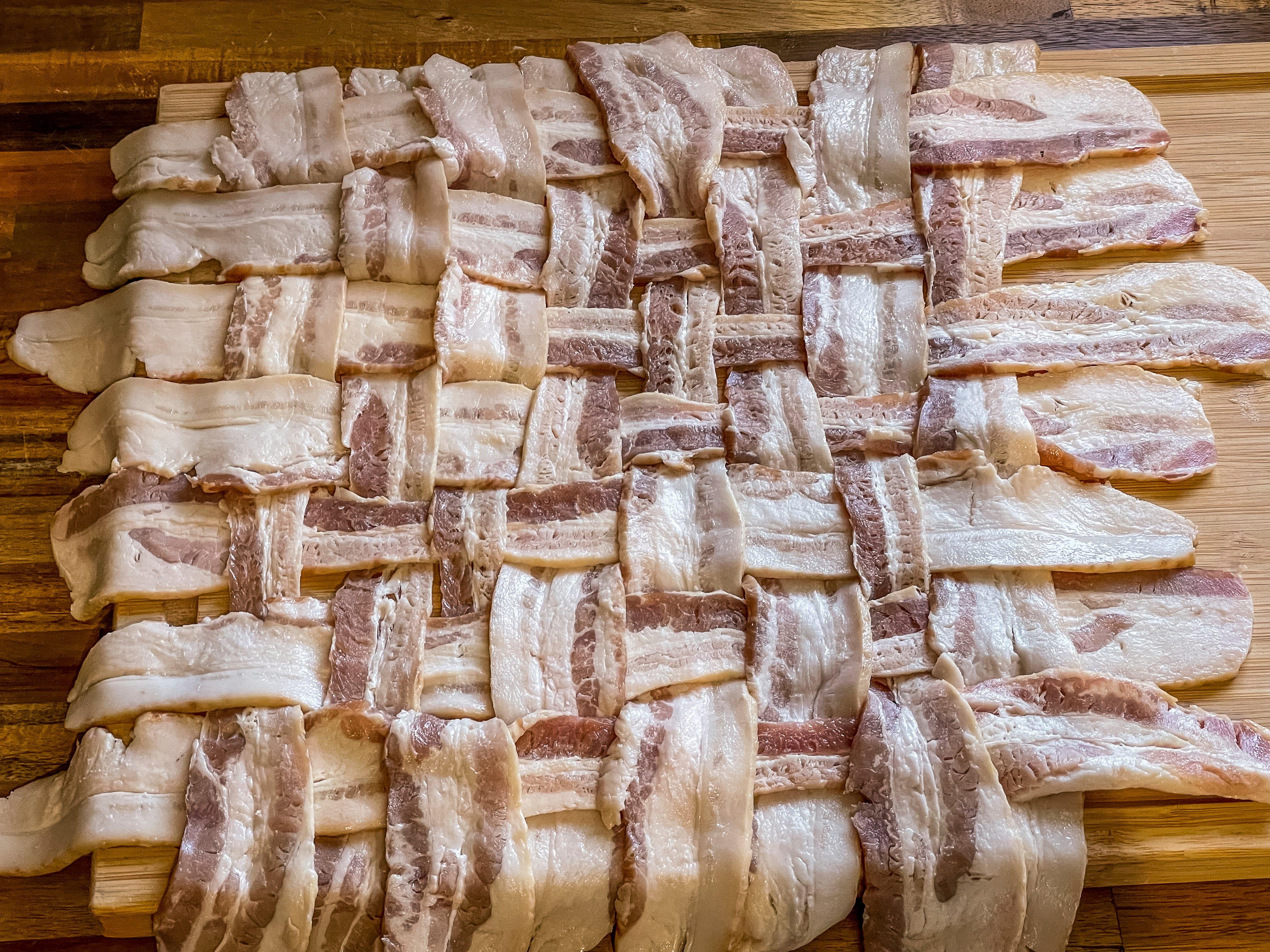 It's hard to go wrong with a recipe that starts with a bacon weave.