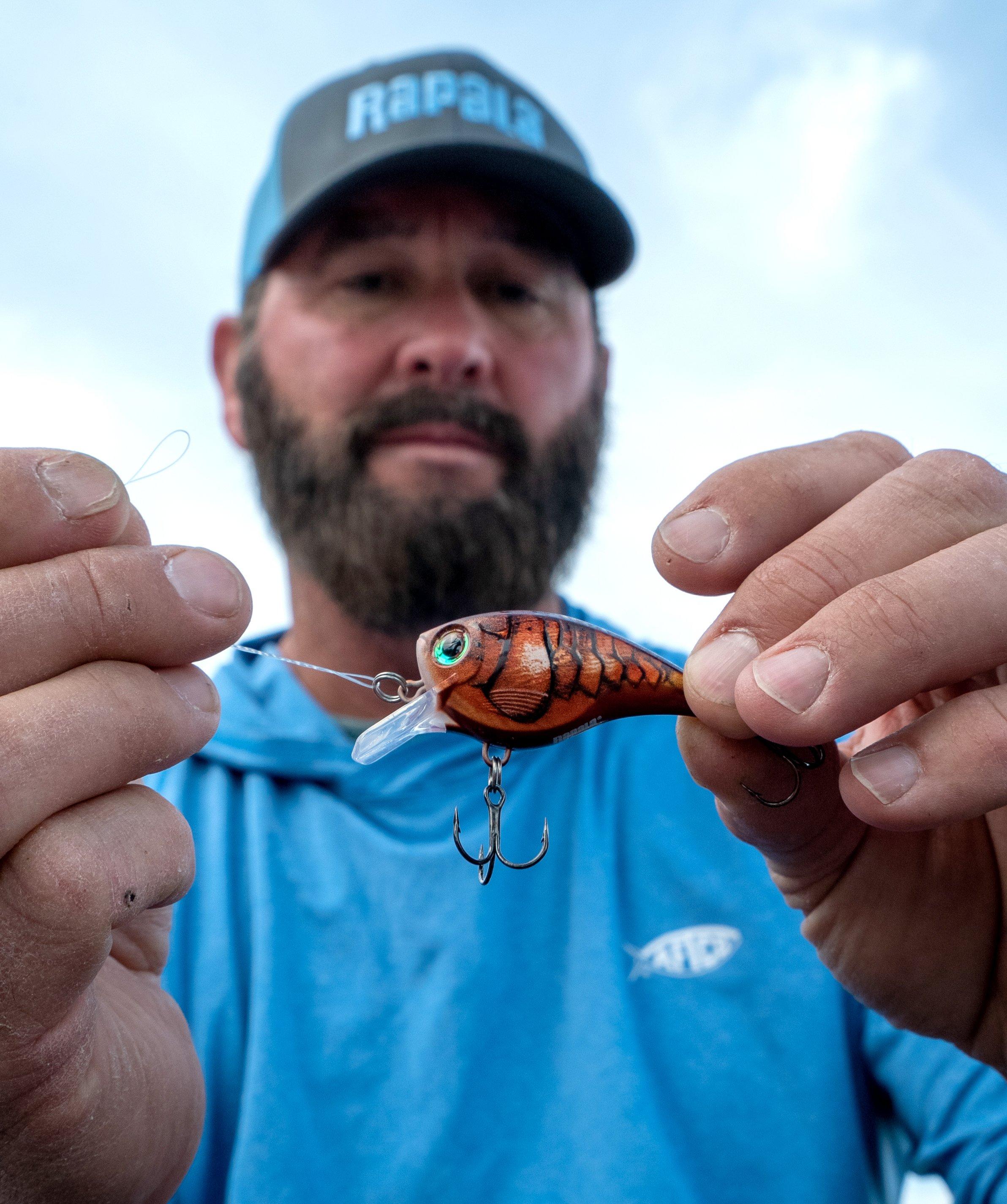 Square-billed crankbaits are the workhorses of the tackle box in spring. Crawfish colors rule. Image by Rapala