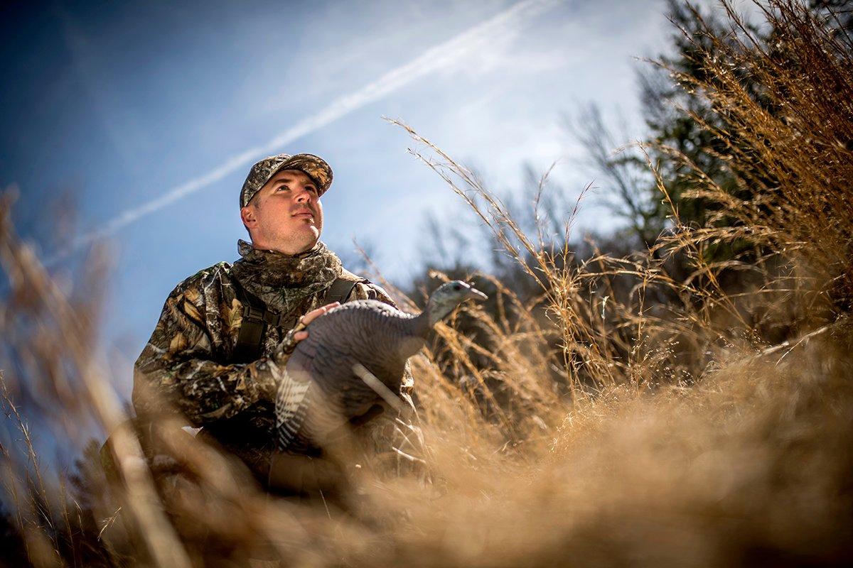 You oftentimes spot afternoon gobblers along shaded areas and field edges. Setting up in such places is an excellent option. Image by Bill Konway