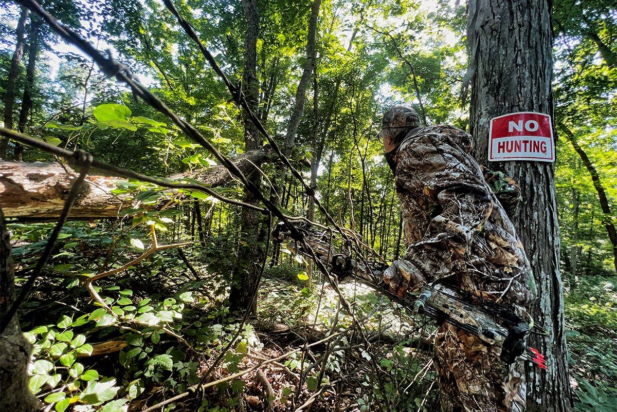 Hunting close to property lines is a complicated thing. Image by Bill Konway