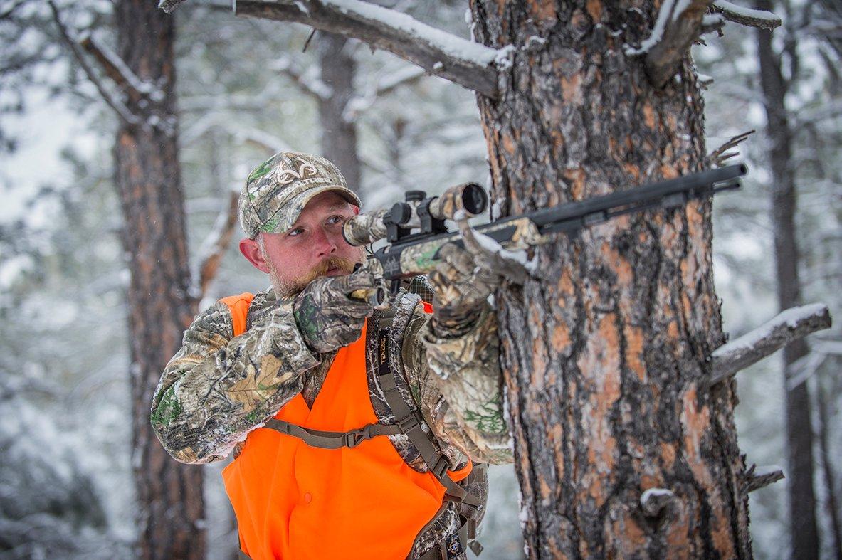 Packing some heat? Try still-hunting through some good cover. Image by Bill Konway