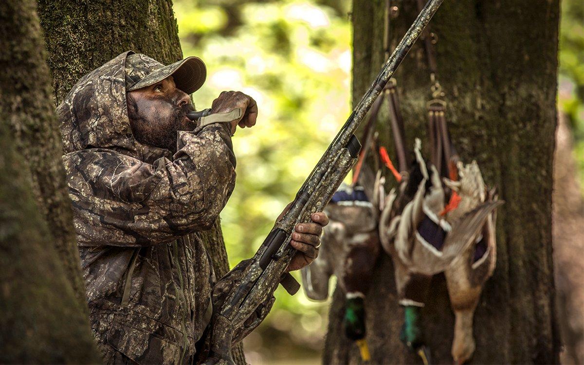Scouting, calling and avoiding competition contribute to successful timber hunts. Photo by Bill Konway