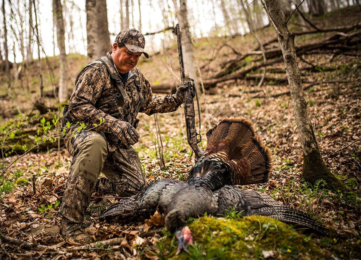 Afternoon gobblers don't come easy. But sometimes, they're easier than henned-up morning strutters. Image by Bill Konway