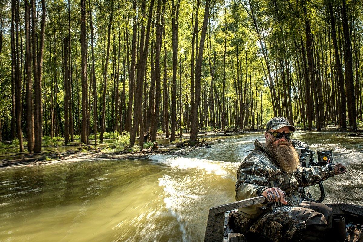 Boat motors have become essential duck hunting tools, but they might hinder success in some situations. Photo by Bill Konway