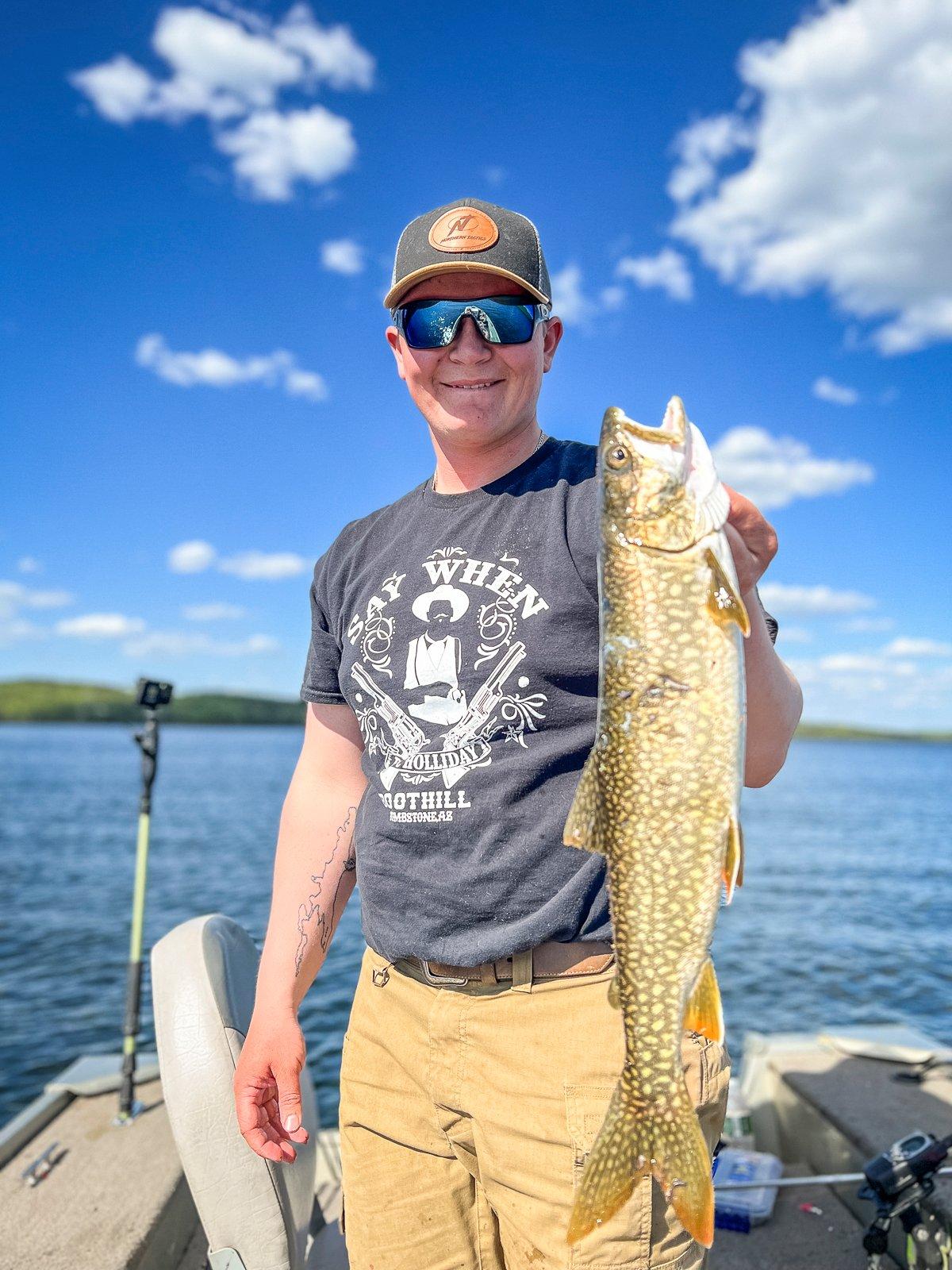 Many of the lakes along the edge of the BWCA can be fished from a motor boat. Image by Jaret Baker