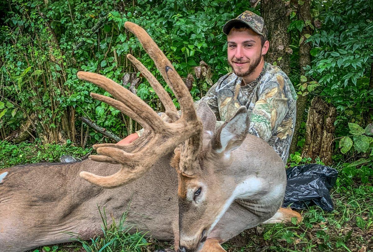 Jeffrey Stamper's opening-day Kentucky velvet buck. Image by Jeffrey Stamper
