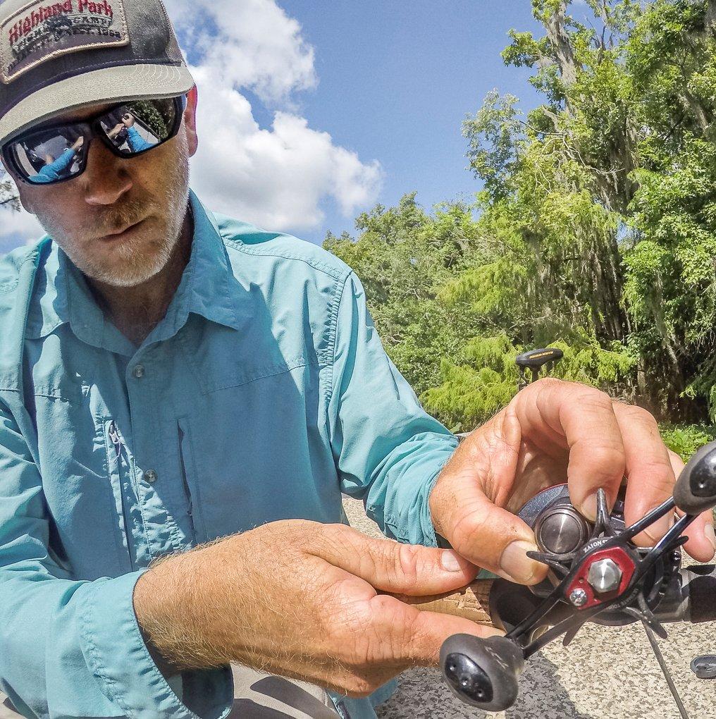 Learning to properly adjust the cast-control and magnetic brake systems on your reel is Step 1 to good casting. Image by Joe Balog