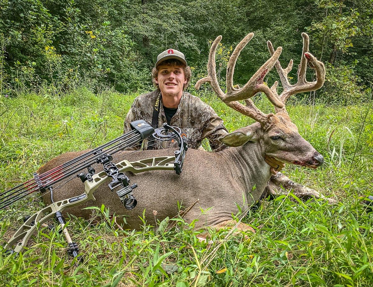Logan Beach's buck scored 162 1/8. Image by Logan Beach
