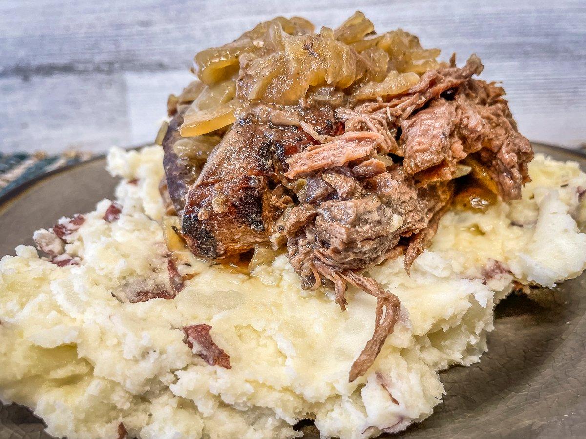A tender, delicious venison roast is easy to make from start to finish on the stovetop, no oven required.