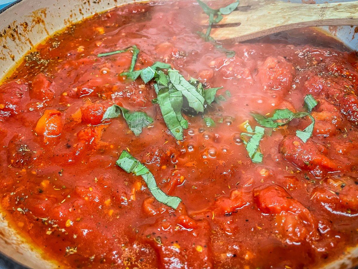 Make the sauce in the pan after browning the backstrap. 