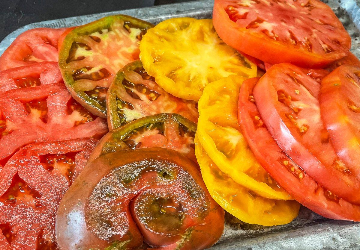 Fresh vine ripened heirloom tomatoes are one of the best parts of summer.