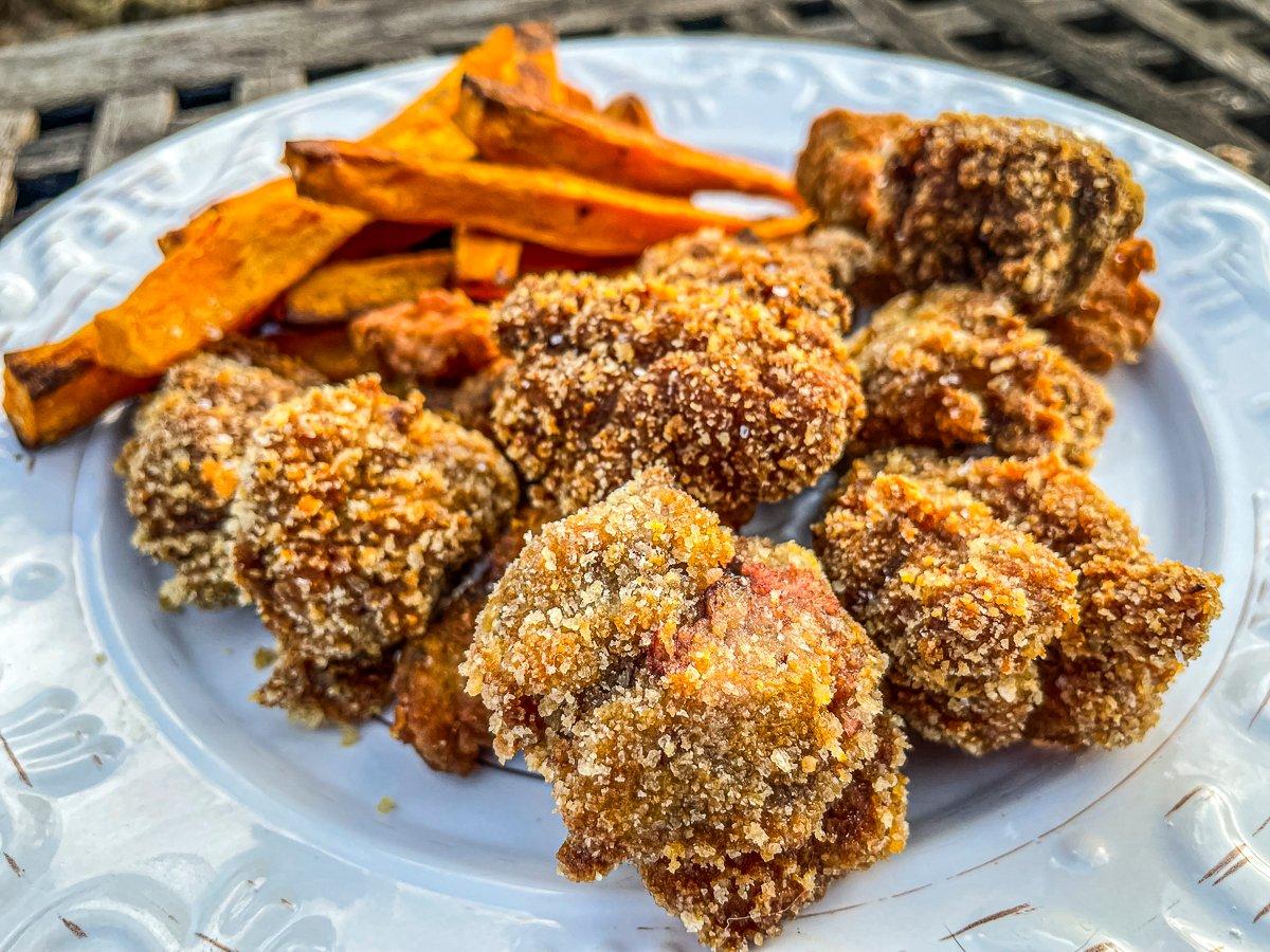 These crunchy duck nuggets will be a family favorite.