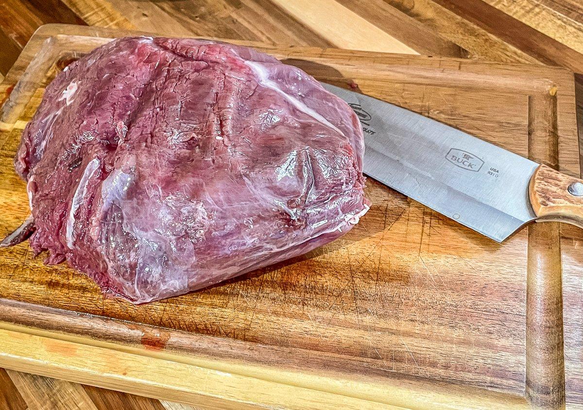 An elk or venison roast is perfect for this recipe.