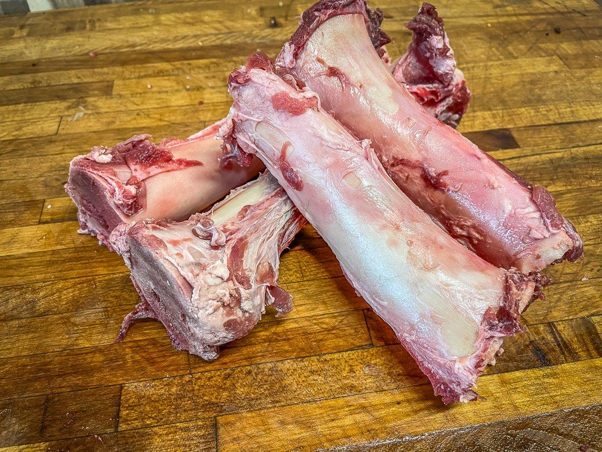 Freeze the leg bones until you are ready to roast them.