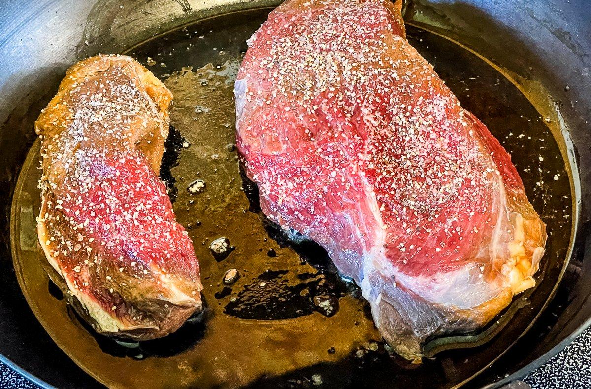 Sear the roast for added flavor.