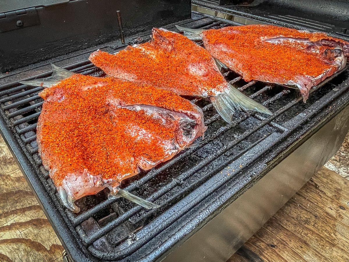 Arrange the fish in a single layer on your smoker.