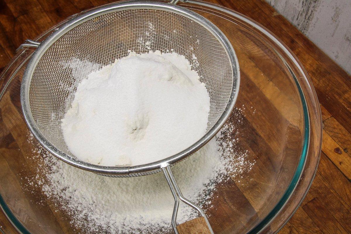 Sift the dry ingredients together for a smoother batter.