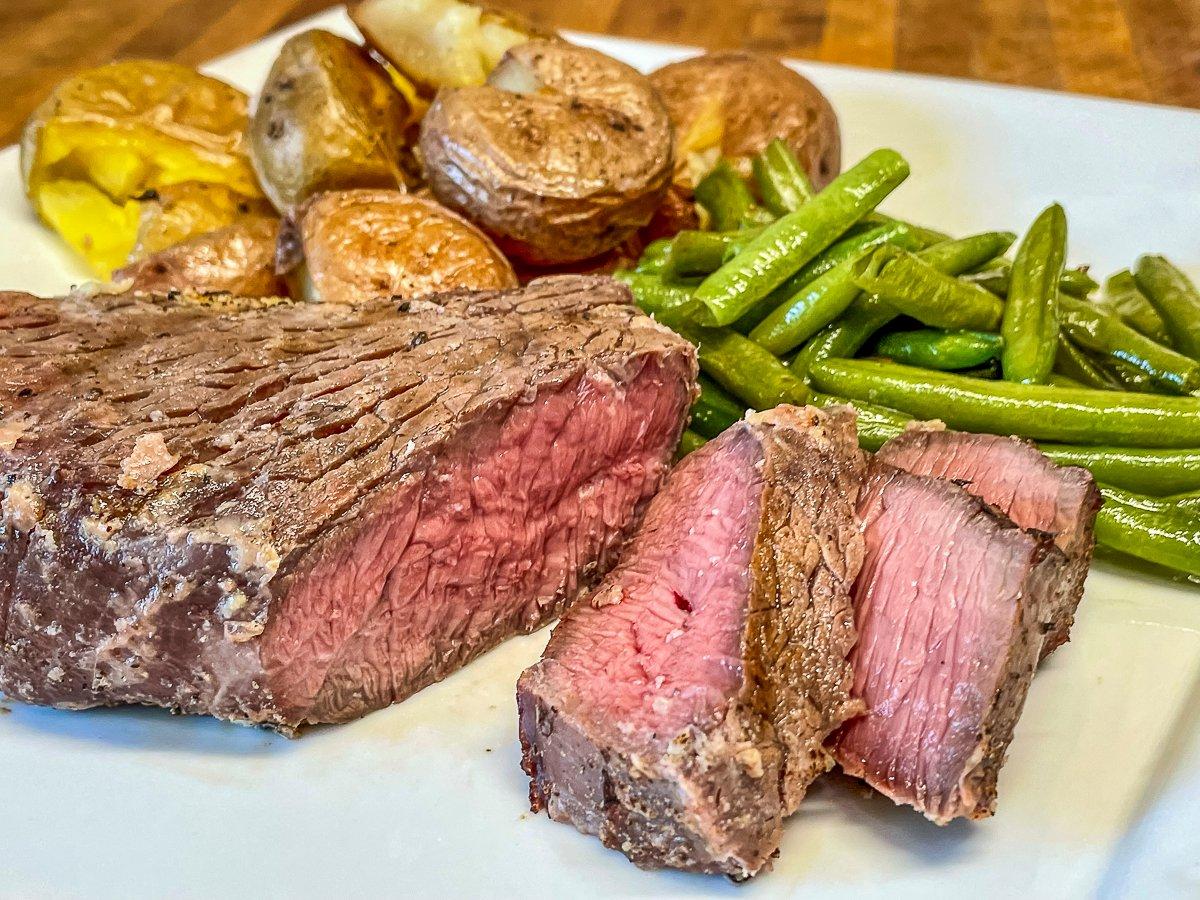 Grill the steaks like you normally would to your desired doneness.