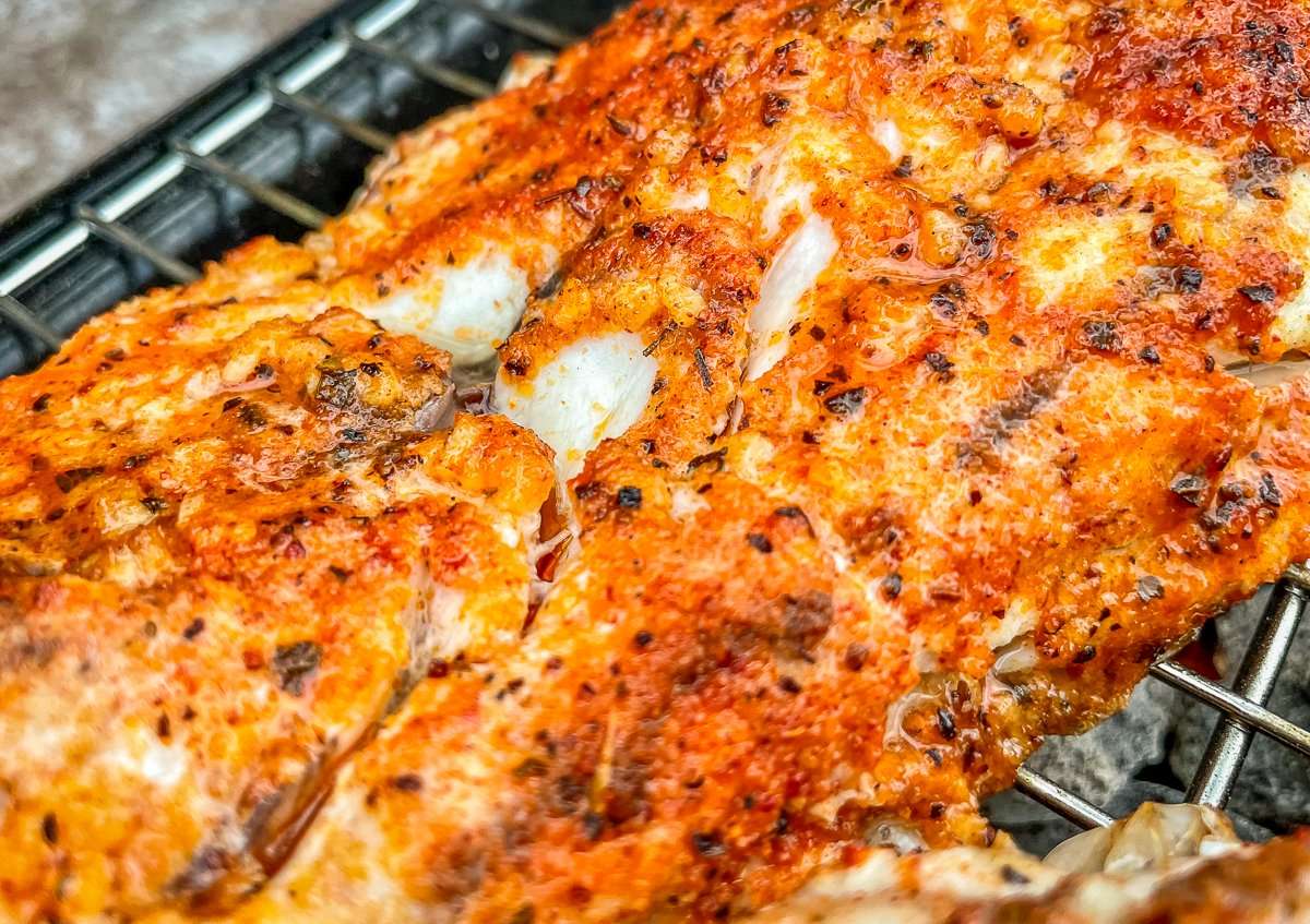 Grilled Redfish on the Half Shell - Realtree Camo
