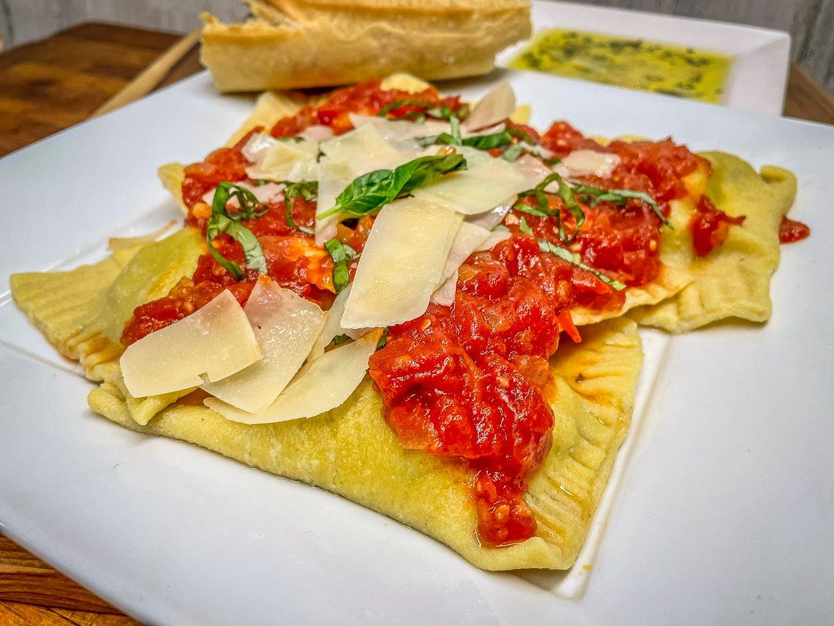 These squirrel and mushroom ravioli are just one example of what you can do with squirrel meat.