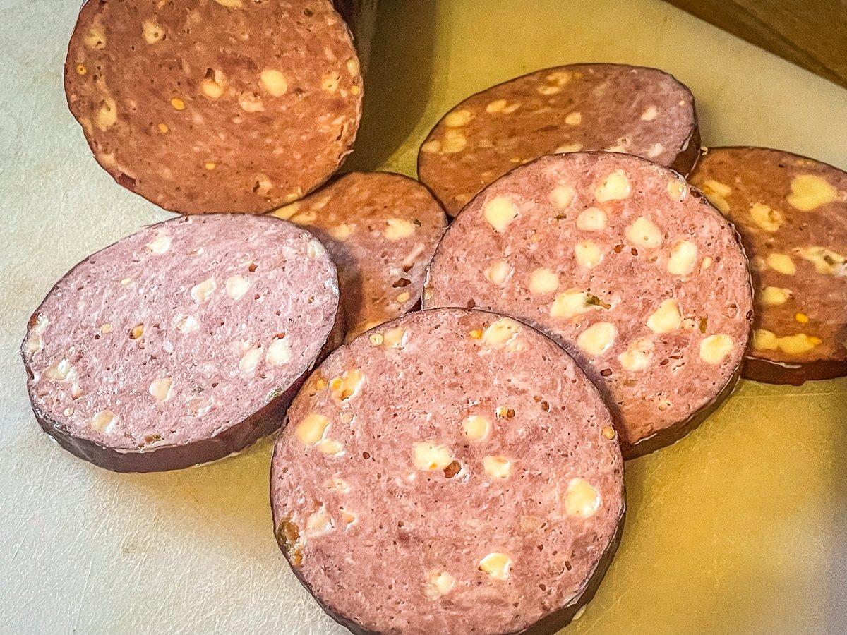 Hunters Fresh Venison Pork Summer Sausage Jalapeno Cheese