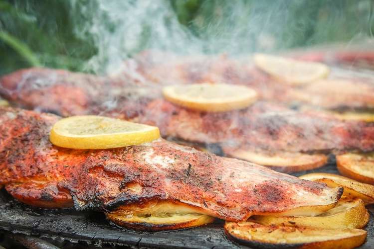 Grilled Blackened Honey Lake Trout