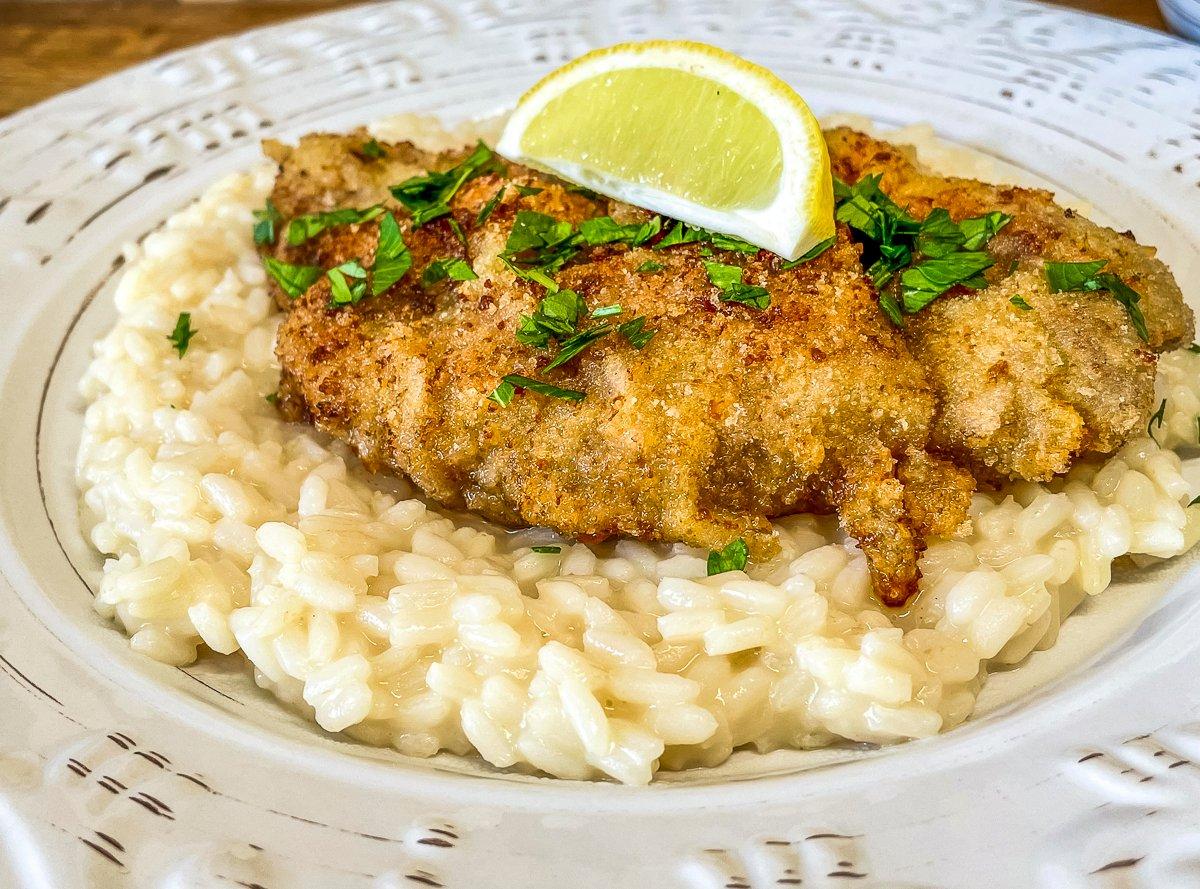 Serve the tenderloin over creamy risotto or pasta.