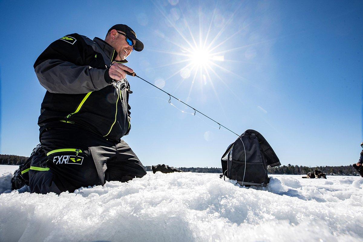 Advanced clothing and technology have taken ice fishing out of the dark ages and made it more appealing. Photo courtesy of St. Croix Rods