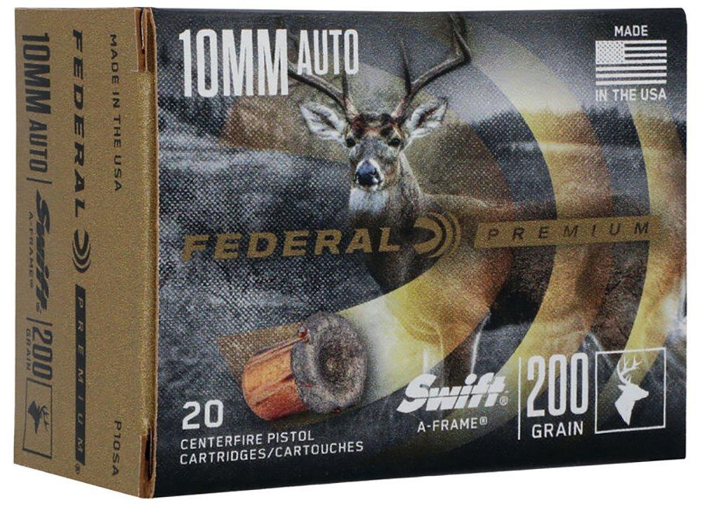 Federal's 200 grain Swift A Frame is an excellent 10mm round for hogs. Image by Vista