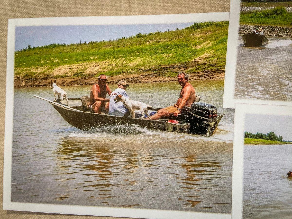 That's me in the middle, riding up the Yazoo River in Mississippi with Bob (driving) and Rick. 